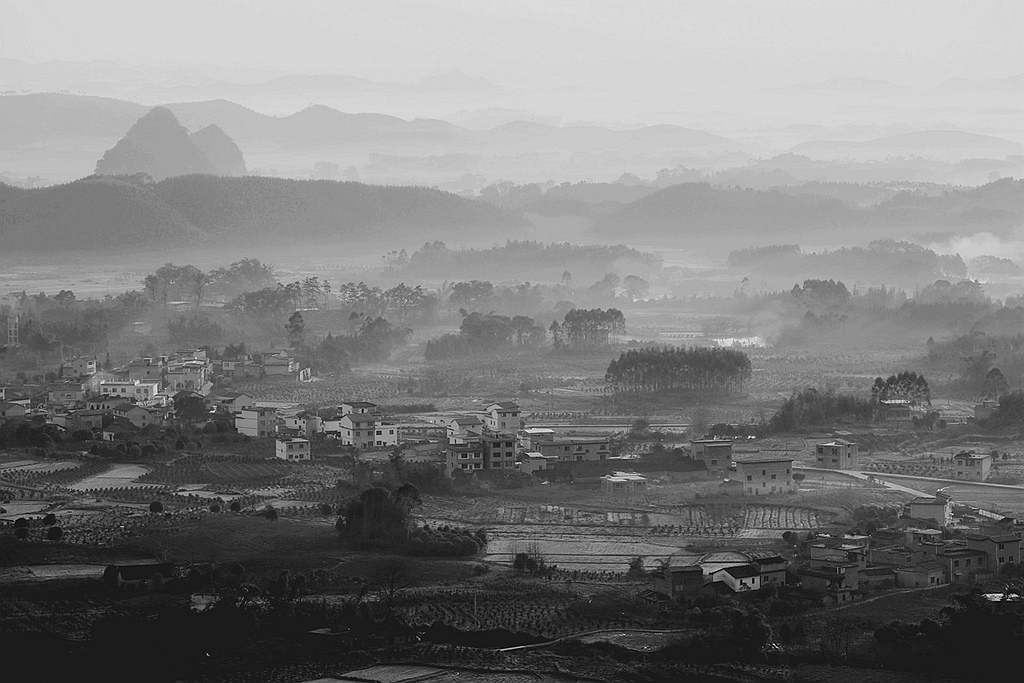 山村早晨 摄影 大陆一号