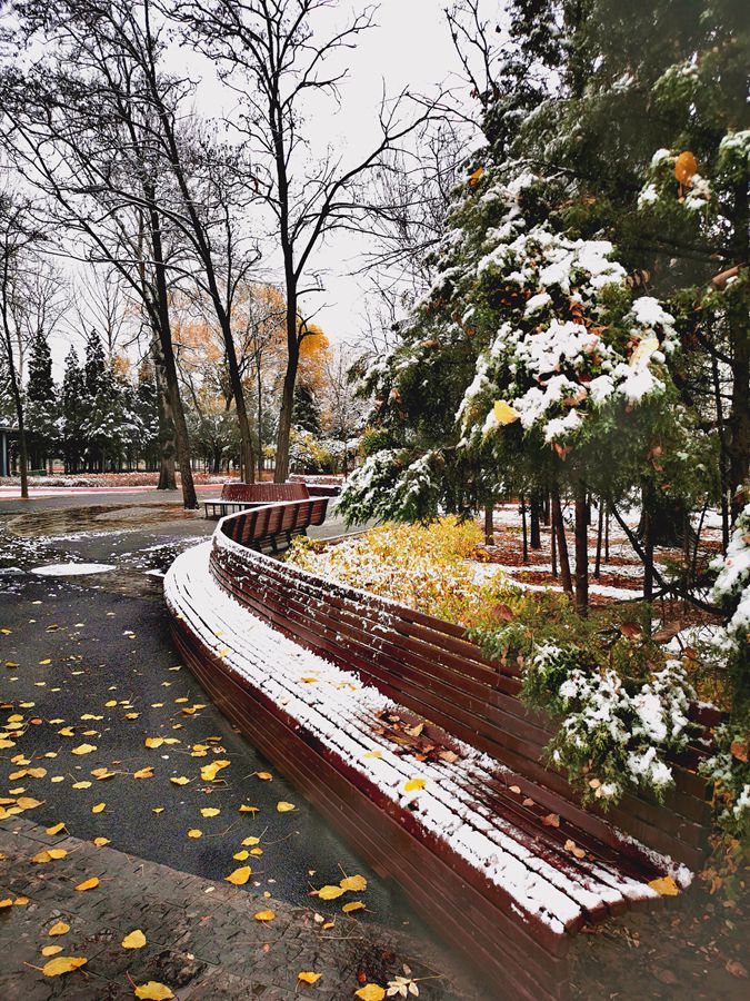 小城初雪 摄影 说三道四