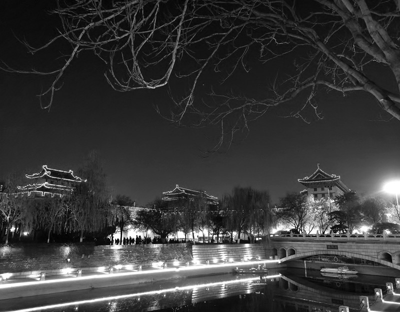 西安东门城楼之夜 摄影 大山51