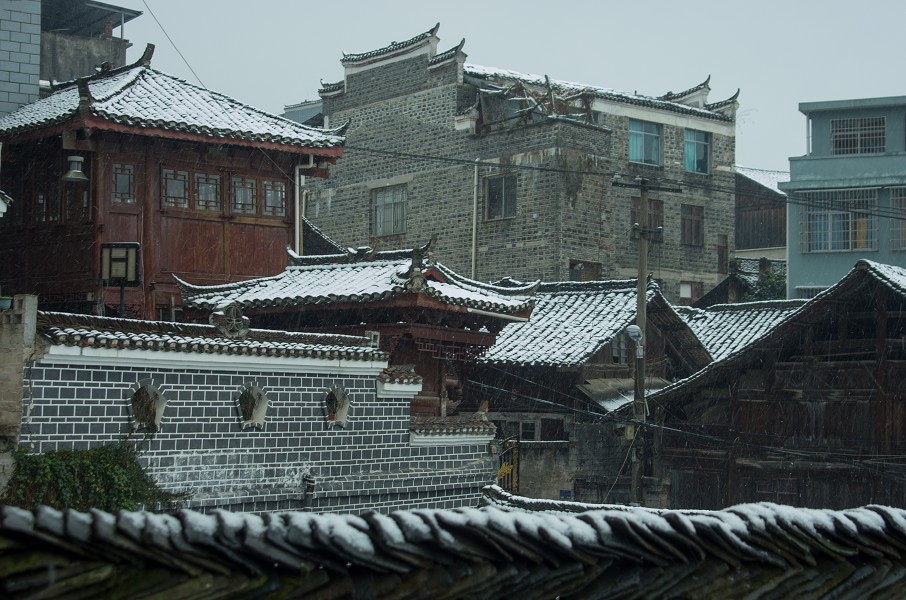 古城雪景 摄影 森山人