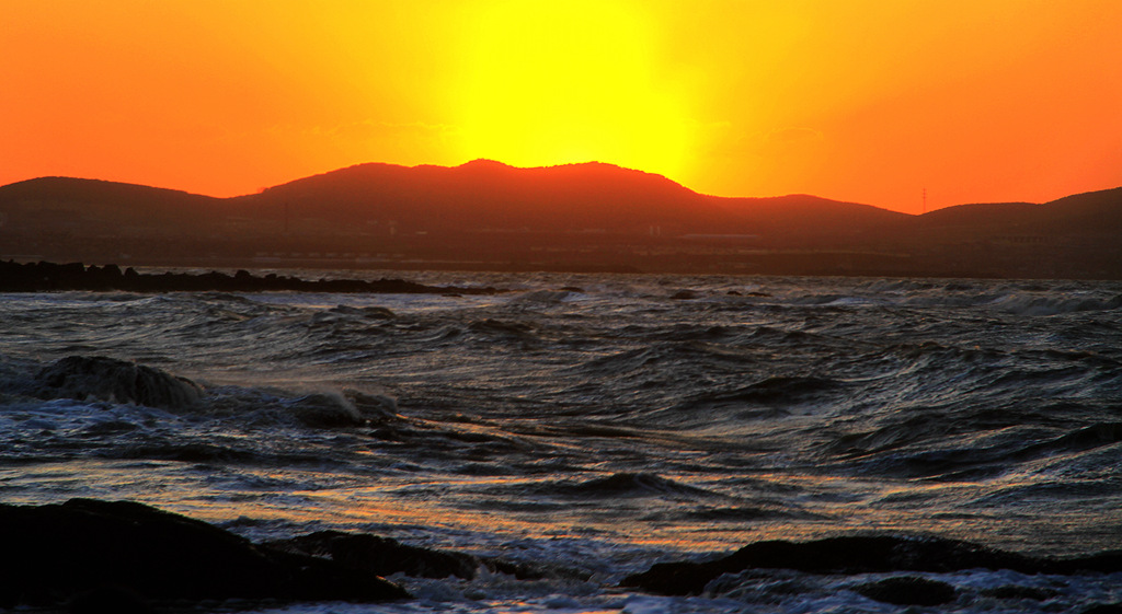 渤海夕阳红 摄影 诗捷