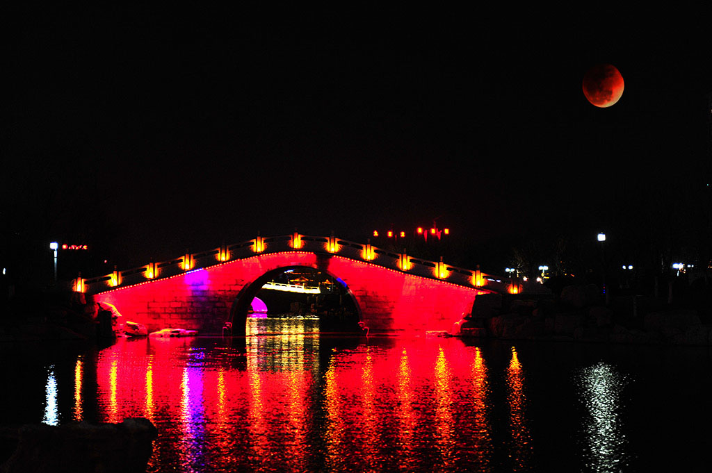 南池之夜 摄影 大巴板人