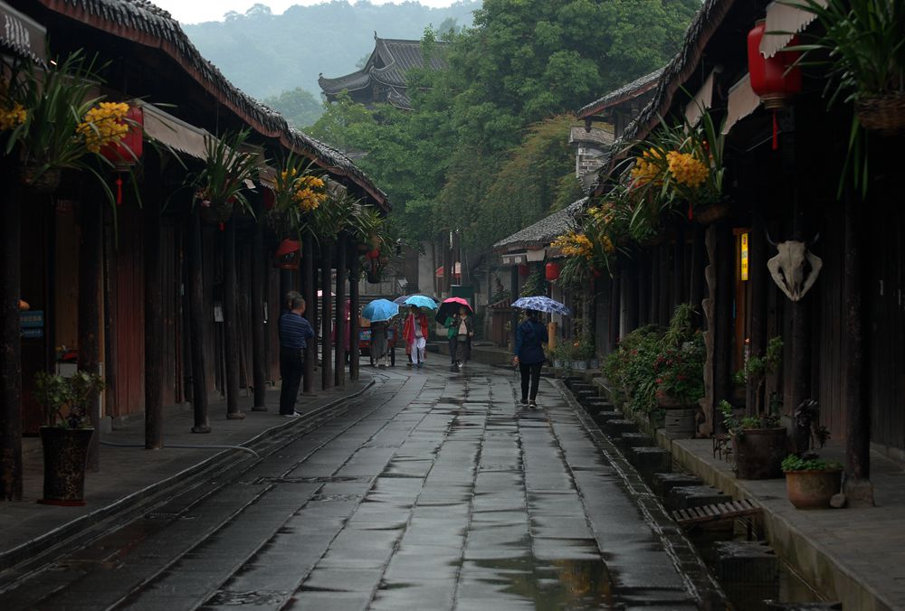 古镇小满晨雨 …… 摄影 老格