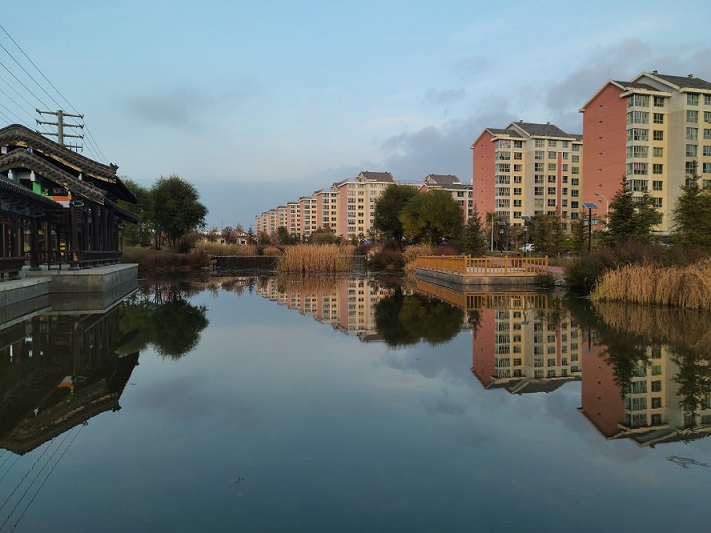 毛斯河夕照 摄影 远方的家园