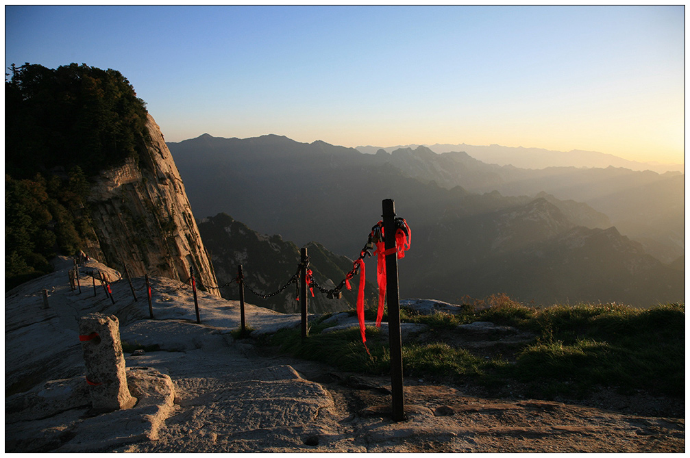 夕照西峰道（登华山065） 摄影 尹成