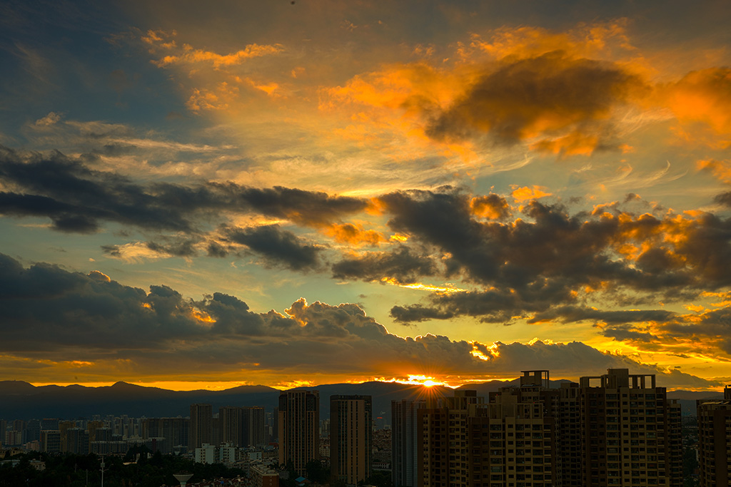 夕阳晚照 摄影 海百荷