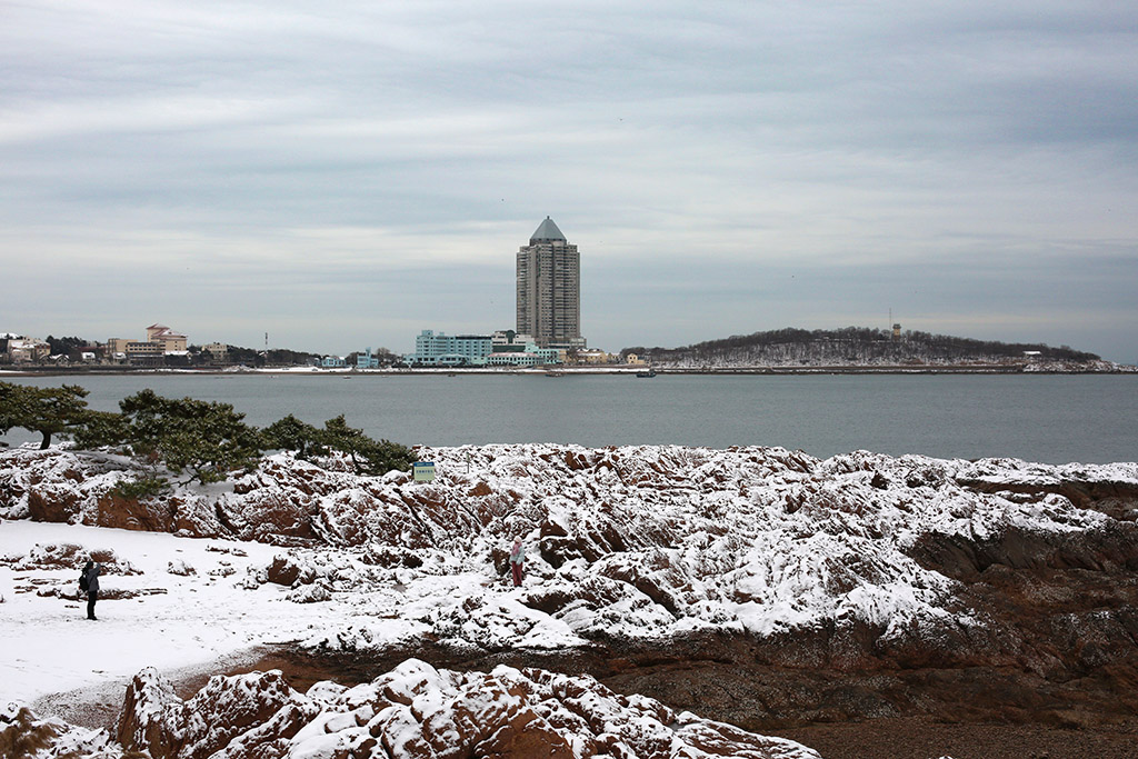 海滨.雪 摄影 毫克