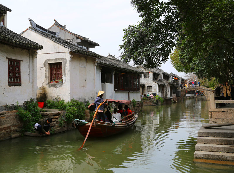 拱桥.小船.旅游照 摄影 付炳权