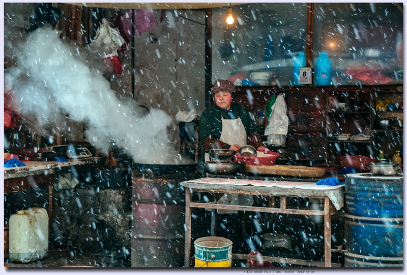 大雪纷飞 摄影 石页