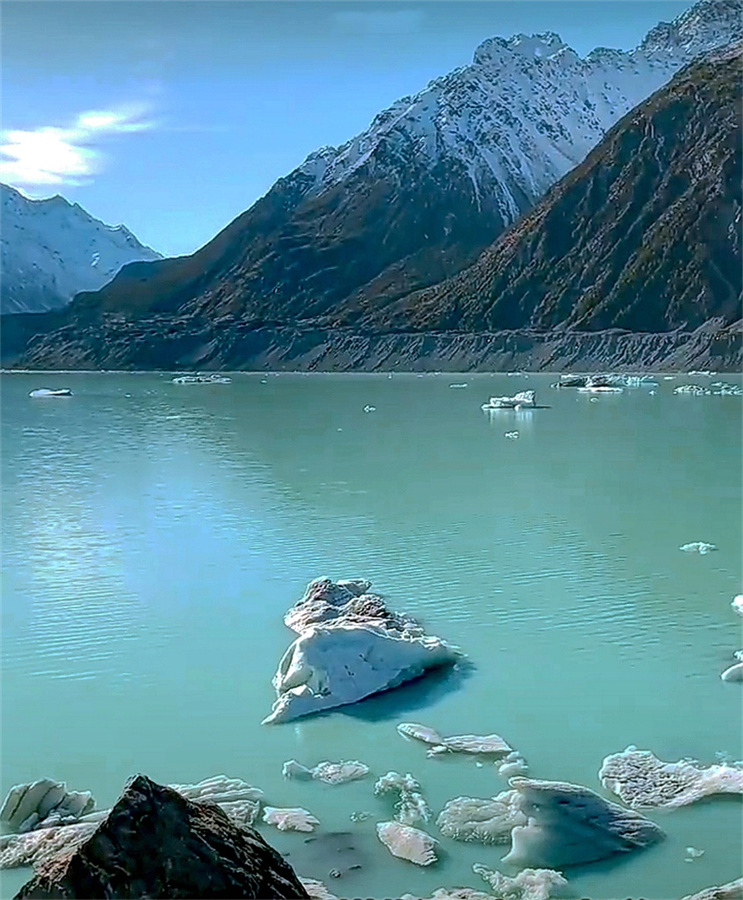 库克山冰川湖风景 摄影 飞鹰998