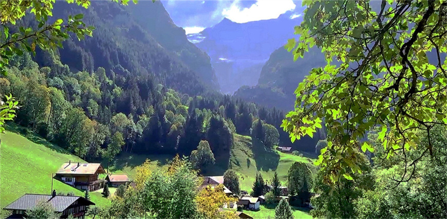 瑞士梦幻山坡小镇旅游风景 摄影 飞鹰998