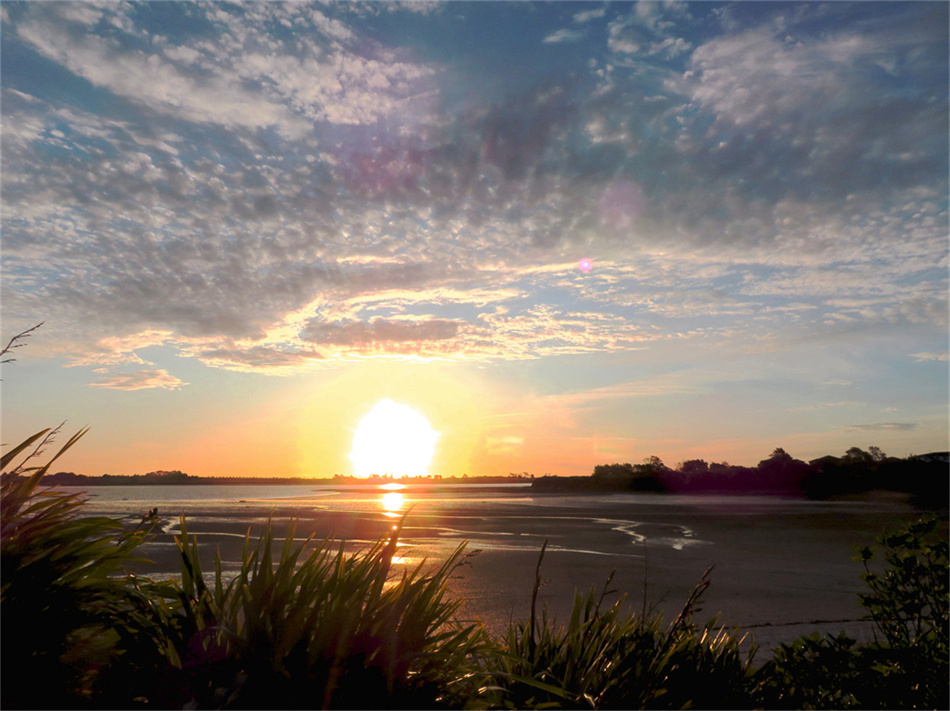 海滨夕阳风景 摄影 飞鹰998